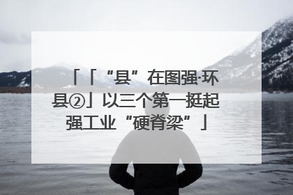 「“县”在图强·环县②」以三个第一挺起强工业“硬脊梁”