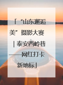 “山东邂逅美”摄影大赛｜泰安西岭巷——网红打卡新地标