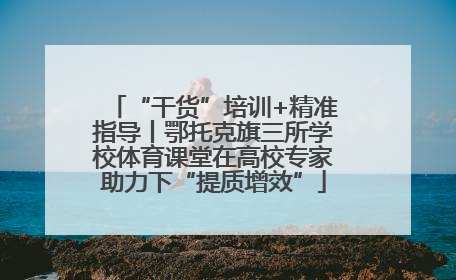 “干货”培训+精准指导丨鄂托克旗三所学校体育课堂在高校专家助力下“提质增效”
