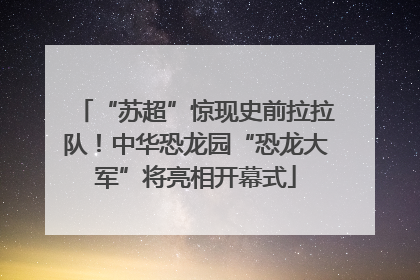 “苏超”惊现史前拉拉队！中华恐龙园“恐龙大军”将亮相开幕式