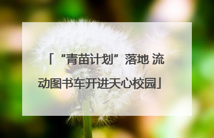 “青苗计划”落地 流动图书车开进天心校园