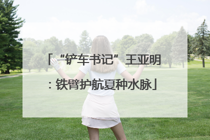“铲车书记”王亚明：铁臂护航夏种水脉