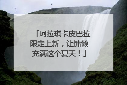 珂拉琪卡皮巴拉限定上新，让慵懒充满这个夏天！