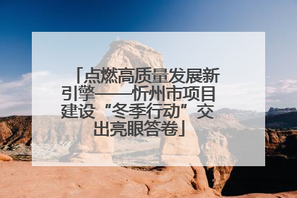 点燃高质量发展新引擎——忻州市项目建设“冬季行动”交出亮眼答卷