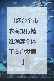 烟台全市农商银行精准滴灌个体工商户发展