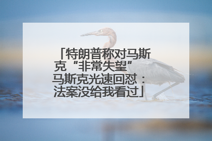 特朗普称对马斯克“非常失望” 马斯克光速回怼：法案没给我看过