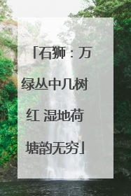 石狮：万绿丛中几树红 湿地荷塘韵无穷