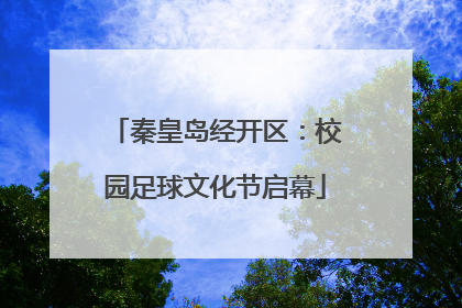 秦皇岛经开区：校园足球文化节启幕