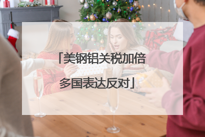 美钢铝关税加倍 多国表达反对