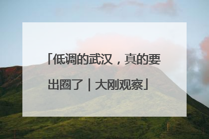低调的武汉，真的要出圈了｜大刚观察