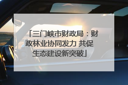 三门峡市财政局：财政林业协同发力 共促生态建设新突破