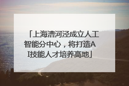 上海漕河泾成立人工智能分中心，将打造AI技能人才培养高地
