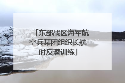 东部战区海军航空兵某团组织长航时反潜训练