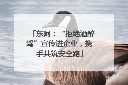 东阿：“拒绝酒醉驾”宣传进企业，携手共筑安全路