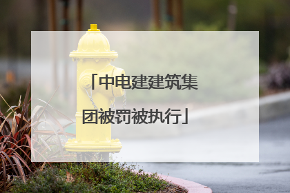 中电建建筑集团被罚被执行