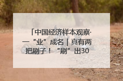 中国经济样本观察·一“业”成名｜真有两把刷子！“刷”出30亿级“颜值经济”