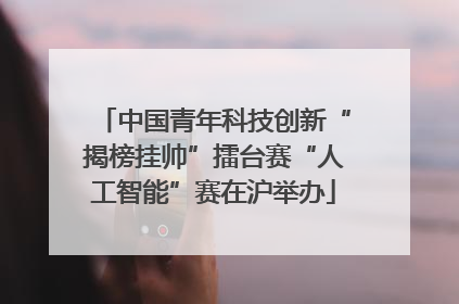 中国青年科技创新“揭榜挂帅”擂台赛“人工智能”赛在沪举办