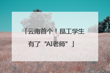 云南首个！昆工学生有了“AI老师”