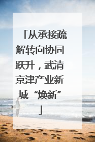 从承接疏解转向协同跃升，武清京津产业新城“焕新”