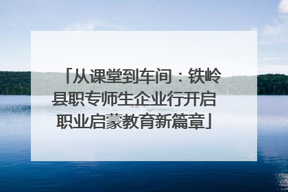 从课堂到车间：铁岭县职专师生企业行开启职业启蒙教育新篇章