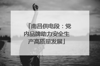 南昌供电段：党内品牌助力安全生产高质量发展