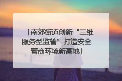 南郊街道创新“三维服务型监管”打造安全营商环境新高地