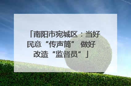 南阳市宛城区：当好民意“传声筒” 做好改造“监督员”