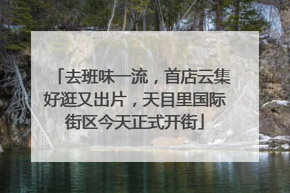 去班味一流，首店云集好逛又出片，天目里国际街区今天正式开街