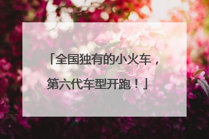 全国独有的小火车，第六代车型开跑！