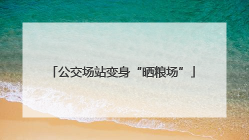 公交场站变身“晒粮场”