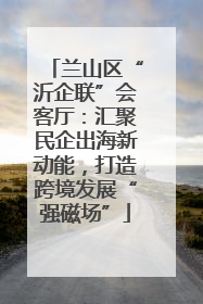 兰山区“沂企联”会客厅：汇聚民企出海新动能，打造跨境发展“强磁场”