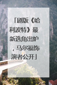 剧版《哈利波特》最新选角出炉，马尔福饰演者公开