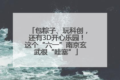 包粽子、玩科创，还有3D开心乐园！这个“六一”南京玄武很“哇塞”