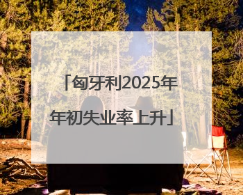 匈牙利2025年年初失业率上升