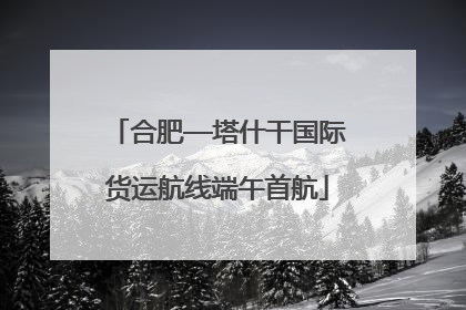 合肥—塔什干国际货运航线端午首航