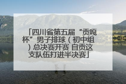 四川省第五届“贡嘎杯”男子排球（初中组）总决赛开赛 自贡这支队伍打进半决赛