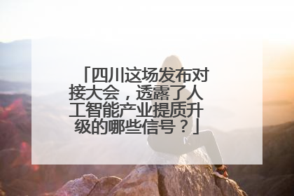 四川这场发布对接大会，透露了人工智能产业提质升级的哪些信号？