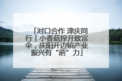 对口合作 津庆同行丨小香菇撑开致富伞，庆阳开边镇产业振兴有“蘑”力