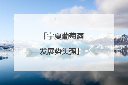 宁夏葡萄酒发展势头强