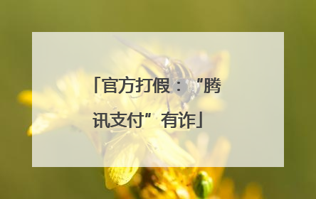 官方打假：“腾讯支付”有诈