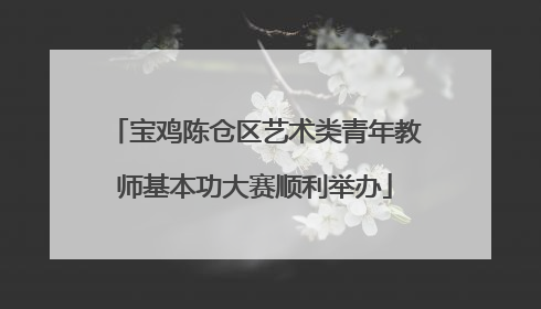 宝鸡陈仓区艺术类青年教师基本功大赛顺利举办