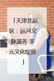 天津北辰区：运河文脉滋养 多元文化绽放