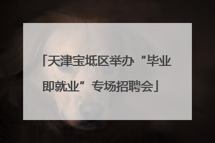 天津宝坻区举办“毕业即就业”专场招聘会