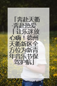 奔赴天衢·奔赴热爱丨让乐迷放心嗨！德州天衢新区全方位为新青年音乐节保驾护航