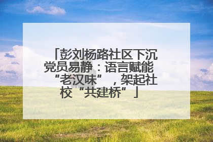 彭刘杨路社区下沉党员易静：语言赋能“老汉味”，架起社校“共建桥”