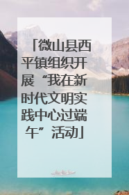 微山县西平镇组织开展“我在新时代文明实践中心过端午”活动