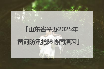 山东省举办2025年黄河防汛抢险协同演习