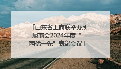 山东省工商联举办所属商会2024年度“两优一先”表彰会议