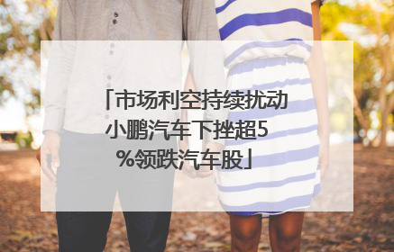 市场利空持续扰动 小鹏汽车下挫超5%领跌汽车股