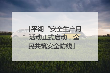 平湖“安全生产月”活动正式启动，全民共筑安全防线